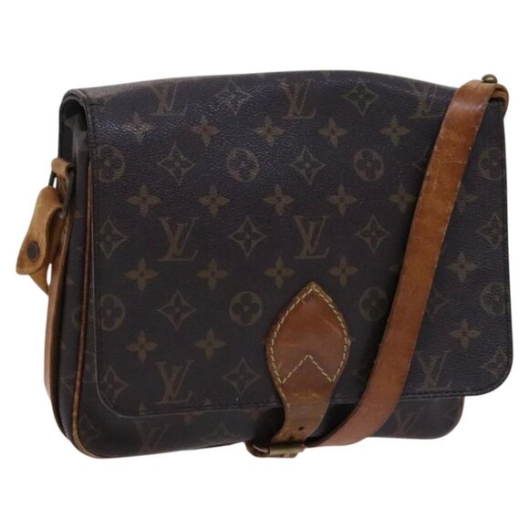 LOUIS VUITTON Monogram Cartouchiere GM Shoulder Bag M51252 LV Auth - Picture 1 of 16